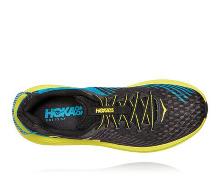 Tenis Hoka One One Hombre Negros/Verdes - Rincon - BFJY98624